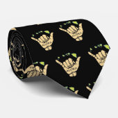 Hang Loose Shaka Hawaiian Themed Krawatte (Gerollt)