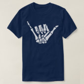 Hang Loose Skeleton Hand Halloween Trick oder Trea T-Shirt (Design vorne)