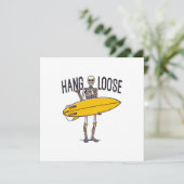 Hang Loose Surfer Karte (Stehend Vorderseite)