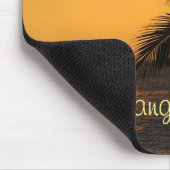 Hang Loose Tropical Sunset Mousepad (Ecke)