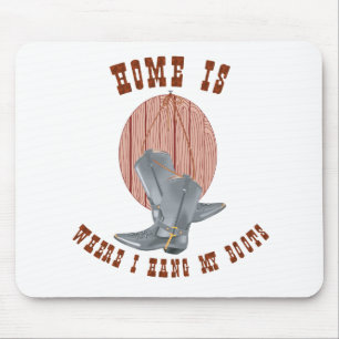 Hang meine Stiefel Mousepad