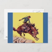 Hang on Cowboy Postkarte (Vorne/Hinten)