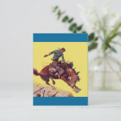 Hang on Cowboy Postkarte (Stehend Vorderseite)