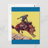 Hang on Cowboy Postkarte (Vorne/Hinten)