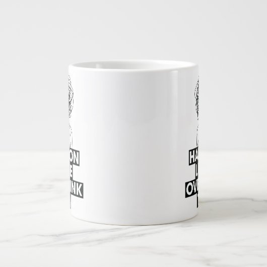 Hang on Let me overthink this Latte Mug Jumbo-Tasse (Vorderseite)