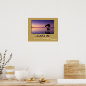 HANG ON Motivation Poster (Küche)