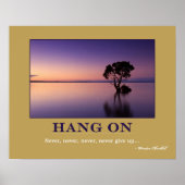 HANG ON Motivation Poster (Vorne)