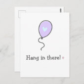 Hang rein! Behalt kämpfen! Krebsförderung Postkarte (Vorne/Hinten)