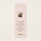 Hang-Tag des modernen Blush Closing Store (Rückseite)