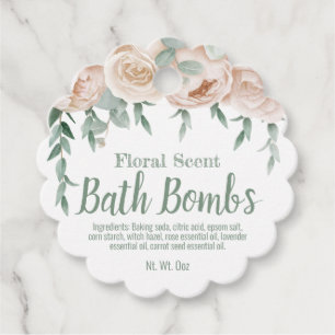 Hang-Tag-Etikett für selbstgemachte Bath-Bombe Geschenkanhänger