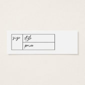 Hang-Tag für Geschäftssymbole (Rückseite)