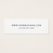 Hang-Tag für moderne handgefertigte Kleidung (Rückseite)