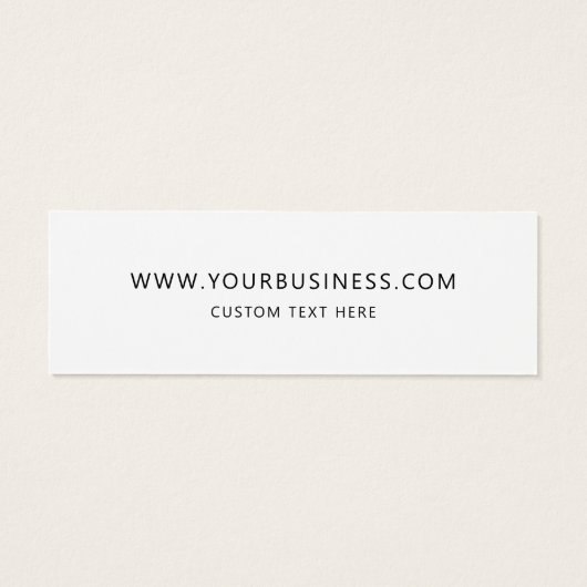 Hang-Tag für moderne handgefertigte Kleidung (Rückseite)