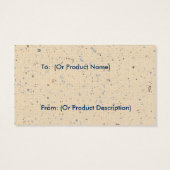 Hang Tag für primitive Soaps (Rückseite)