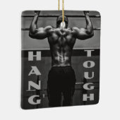 Hang Tough Muscle Man Workout Gym Keramikornament (Rechts)