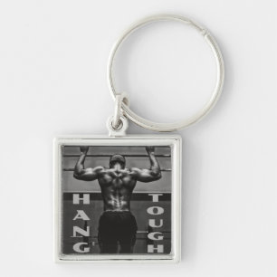 Hang Tough Muscle Man Workout Gym Schlüsselanhänger