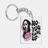 "Hang Up" Ghostface Horror Fan-Geschenk Schlüsselanhänger (Vorderseite links)