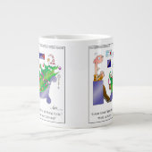 Hang-UPS-Cartoon Kaffee-Tasse Jumbo-Tasse (Vorderseite)