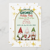 Hang with your Gnomies Holiday Party Invitation Einladung (Vorne/Hinten)
