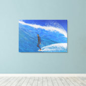 Hang zehn leinwanddruck (Insitu (Holzboden))