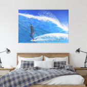 Hang zehn leinwanddruck (Insitu (Schlafzimmer))