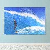 Hang zehn leinwanddruck (Insitu (Holzboden))