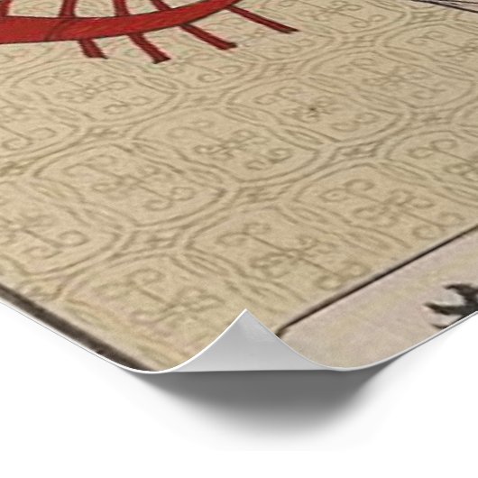 Hangakujo, Frau Samurai um 1885 Poster (Ecke)