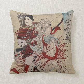 Hangakujo, weiblicher Samurai circa 1885 Kissen