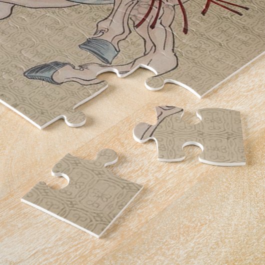 Hangakujo, weiblicher Samurai circa 1885 Puzzle (Seite)