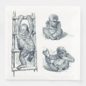 Hangaround - Young Ape Gorilla Serviette (Vorderseite)