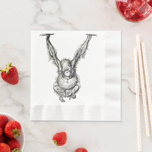 Hangaround - Young Ape Gorilla Serviette (Beispiel)