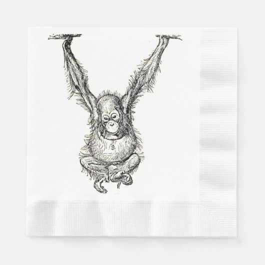 Hangaround - Young Ape Gorilla Serviette (Vorderseite)