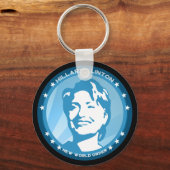 Hangclinton 08. blaue Strahlen. Schlüsselanhänger (Vorderseite)