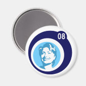 Hangclinton : blaue Blasen : Magnet (Vorderseite/Rückseite)