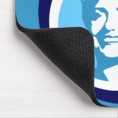 Hangclinton : blaue Blasen : Mousepad (Ecke)