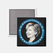 Hangclinton : blaue Rochen : Magnet (Vorderseite/Rückseite)
