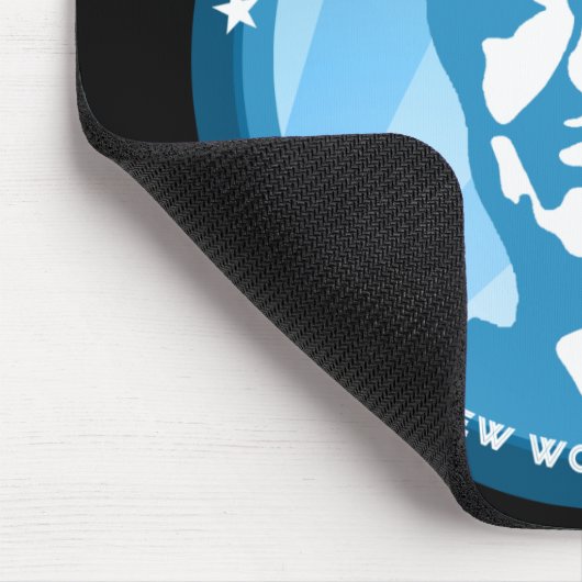 Hangclinton : blaue Rochen : Mousepad (Ecke)