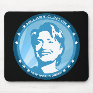 Hangclinton : blaue Rochen : Mousepad
