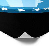 Hangclinton : blaue Rochen : Poster (Ecke)