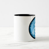 Hangclinton : blaue Rochen : Zweifarbige Tasse (Mittel)