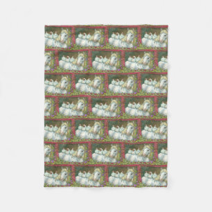 HÄNGE IM STABILEN, PFERD & CHICKEN FLEECE BLANKET