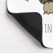 Hänge in There Bat Sleeping Cartoon Mousepad (Ecke)