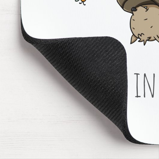 Hänge in There Bat Sleeping Cartoon Mousepad (Ecke)