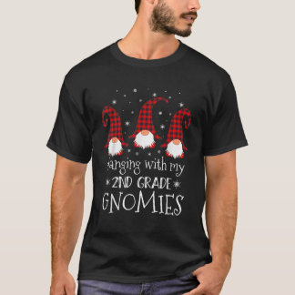 Hänge mit meinem Lehrer-Christmas-Gnom der 2. Klas T-Shirt