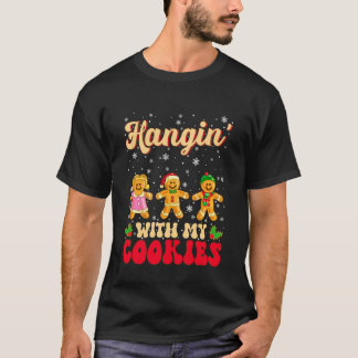 Hänge mit meinem Weihnachts-Gingerbread-Mann-Xm T-Shirt