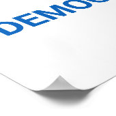 HÄNGE UNSERER DEMOKRATIE POSTER (Ecke)