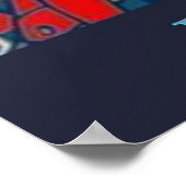 Hange-Zoe-Angriff auf Titan Retro Poster (Ecke)