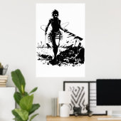 Hange Zoe Dark Shirt Poster (Heimbüro)