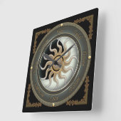 Hängebahn-Uhr von Sun und Moon Pagan Quadratische Wanduhr (Winkel)