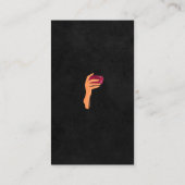 Hängeblatt Wein Visitenkarte (Rückseite)